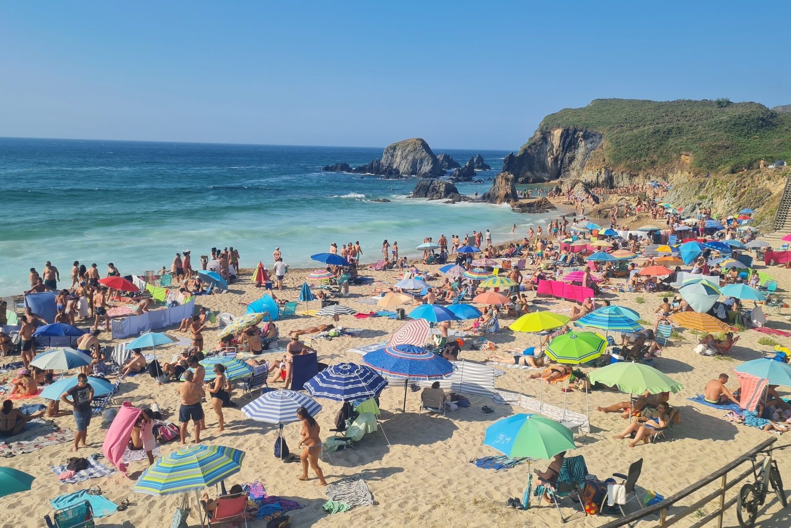 August summere holiday in Spain